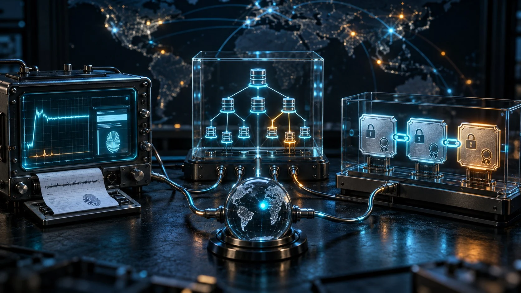 Illustrated HTTP DNS and certificate evidence